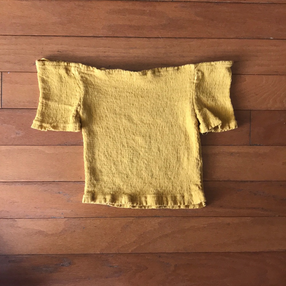 Yellow off the shoulder
